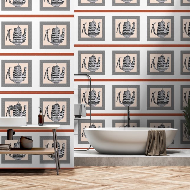 Chevron Vessel  Wallpaper (Bathroom)