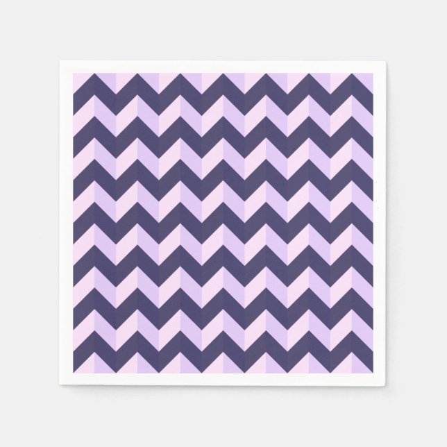 Chevron Violet Napkin (Front)