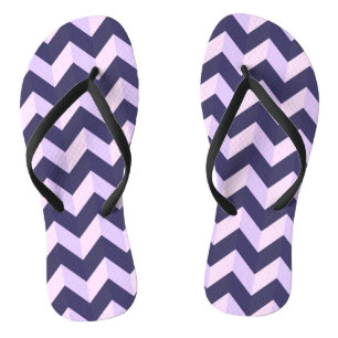 Chevron Violet Thongs