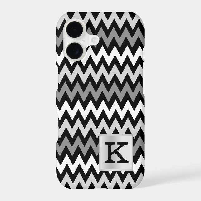 Chevron Zig Zag Monogram with Colour Choice (Back)