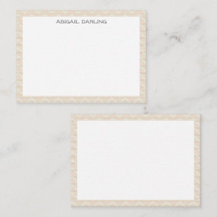 Chevron Zig Zag Texture Note Card