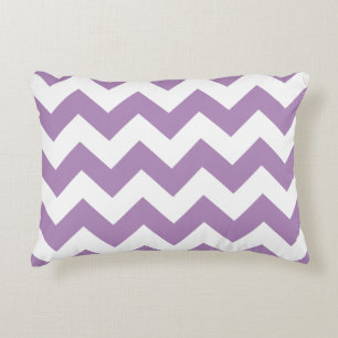 Chevron Zigzag Accent Pillow - African Violet