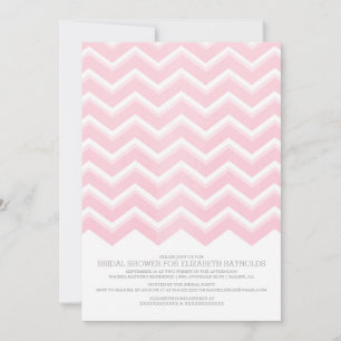 Chevron Zigzag Bridal Shower Invitations