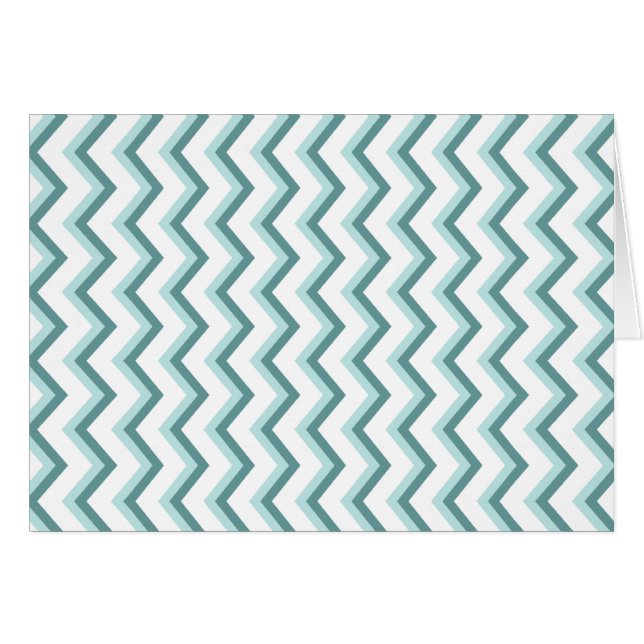 Chevron ZigZag Pattern in Mint Green (Front Horizontal)