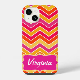 Chevron zigzag pattern mulit-coloured iPhone case