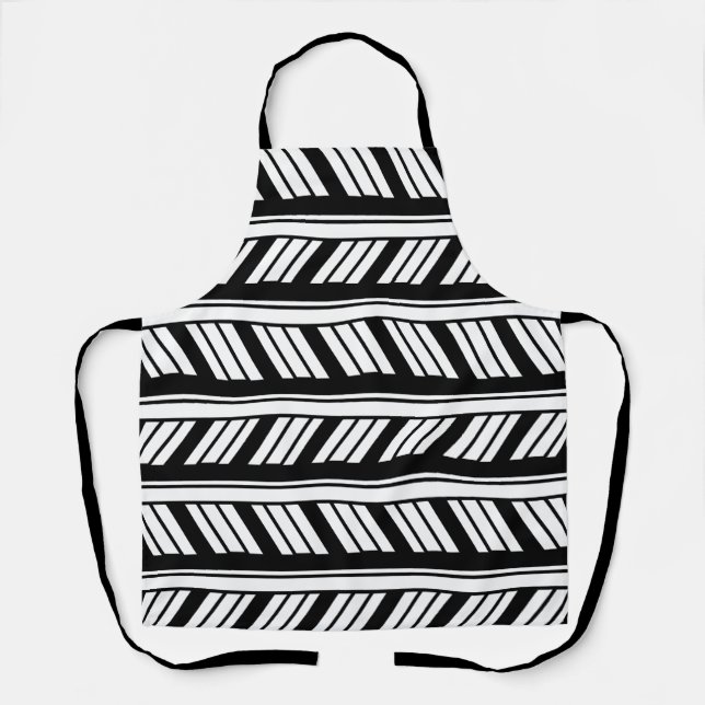 Chevron Zigzag Stripes  Apron (Front)