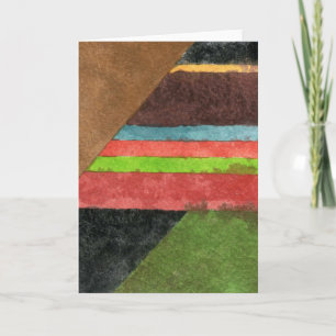 "Chevrons" Abstract Design Greeting Card