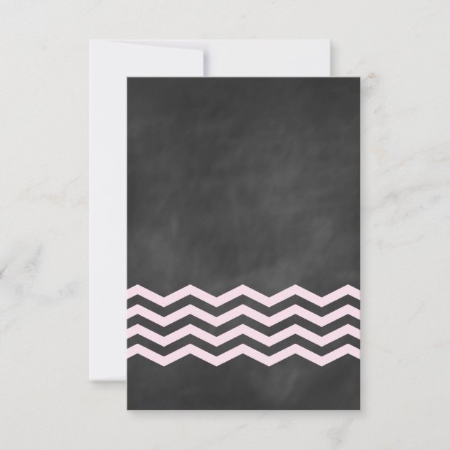 Chevrons on Chalk RSVP (Front)