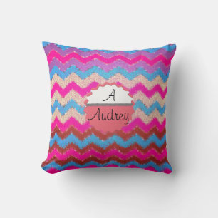 Chevrons Pattern Colourful Peace Love Destiny Cushion