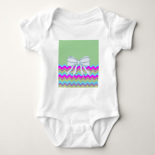 Chevrons Pattern Shower Party Office Destiny Baby Bodysuit