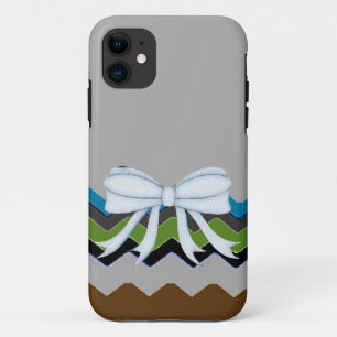 Chevrons Pattern Shower Party Office Destiny iPhone 11 Case