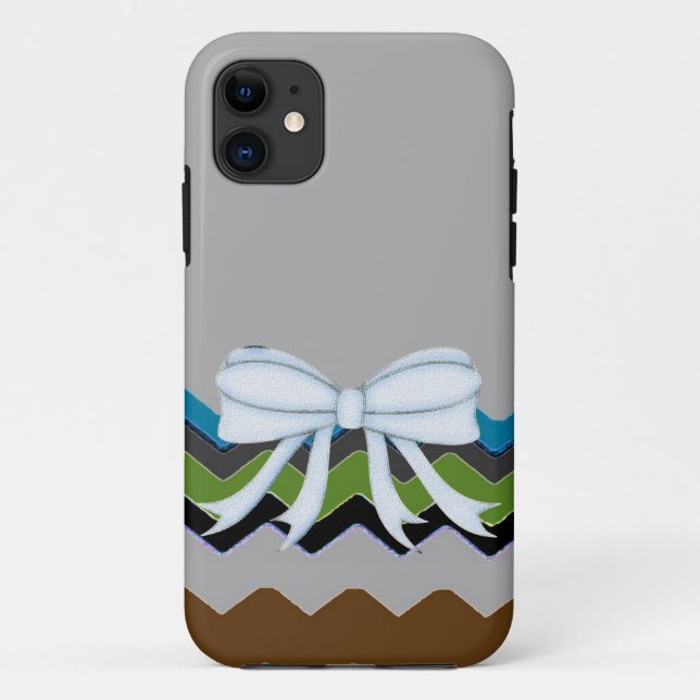 Chevrons Pattern Shower Party Office Destiny Case-Mate iPhone Case (Back)
