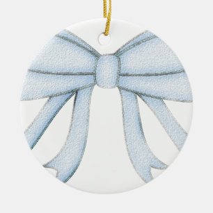 Chevrons Pattern Shower Party Office Destiny Ceramic Tree Decoration