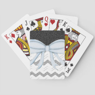 Chevrons Pattern Shower Party Office Destiny Playing Cards