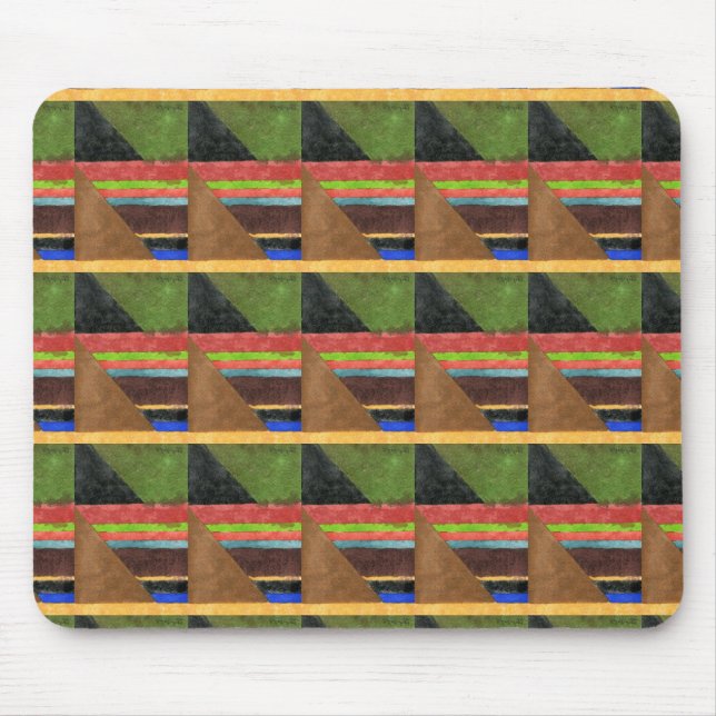 "Chevrons" Tiled Image Abstract Design Mousepad (Front)