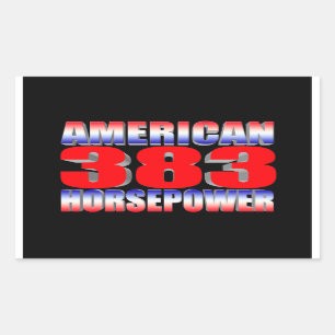 chevy 383 stroker rectangular sticker