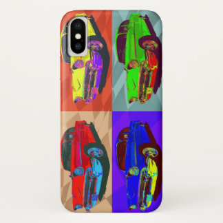 Chevy Bel Air 57 Pop-Art digital illustration iPhone X Case