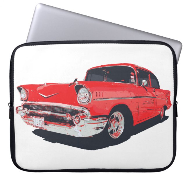 Chevy Bel Air vector illustration Laptop Sleeve (Front)