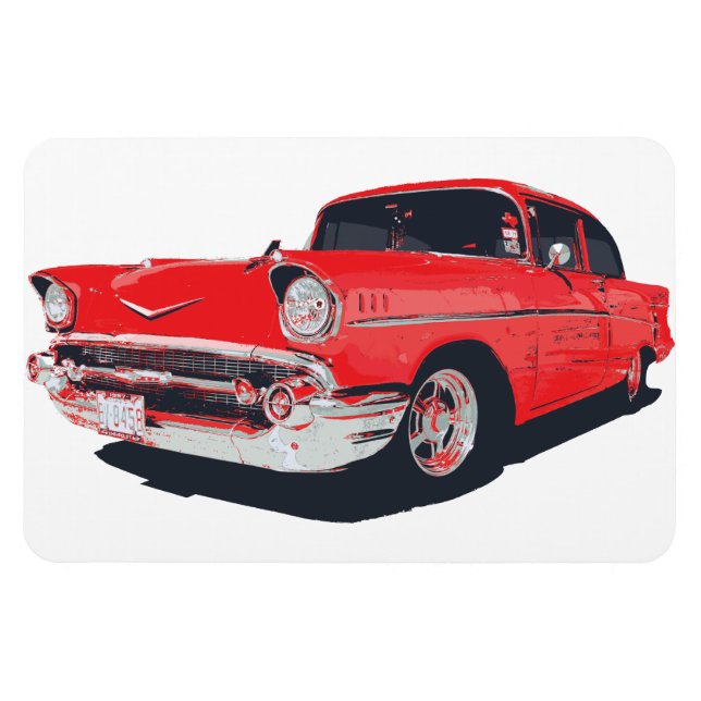 Chevy Bel Air vector illustration Magnet (Horizontal)