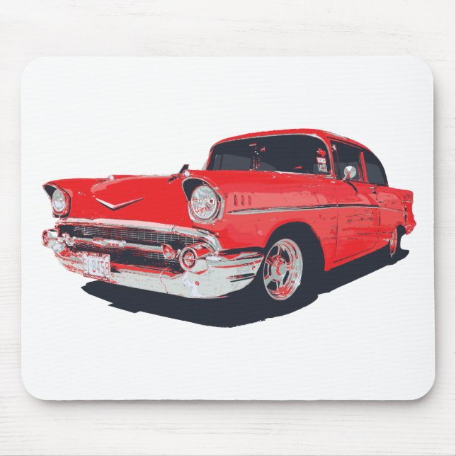 Chevy Bel Air vector illustration Mouse Pad (Front)