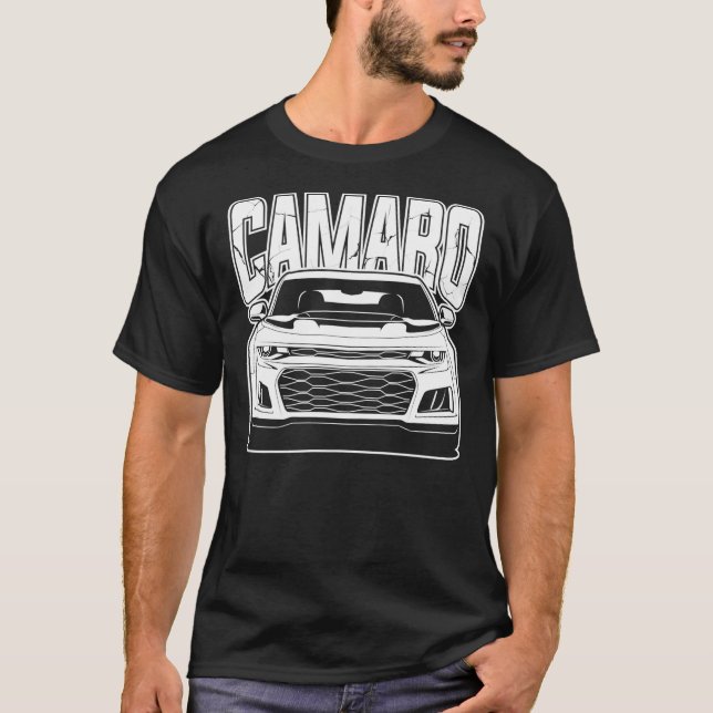 Chevy Camaro ZL1 White Print Essential T-Shirt (Front)