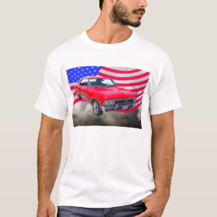 Chevy Chevelle SS 396 with American Flag T-Shirt