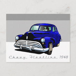 Chevy Fleetline 1948 Postcard
