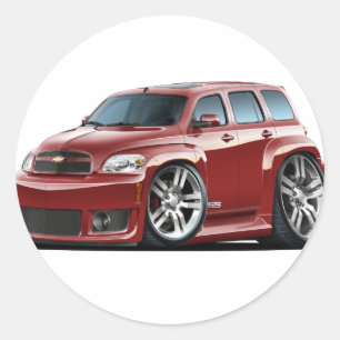 Chevy HHR SS Maroon Truck Classic Round Sticker