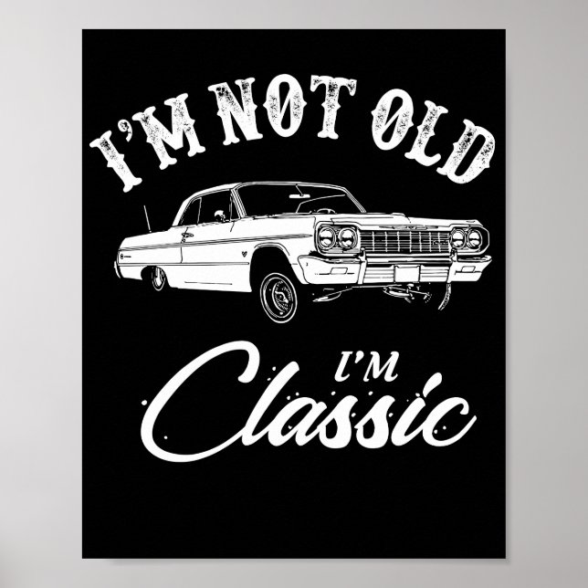 Chevy Impala Classic Car   Poster (Front)