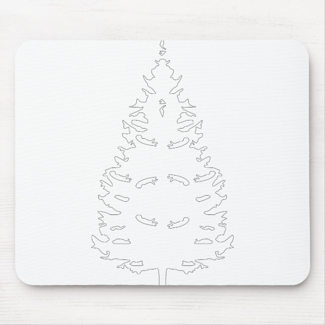 Chevy-Luv Christmas Tree Mouse Pad (Front)