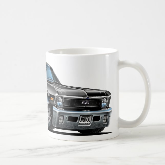Chevy Nova Black Car Coffee Mug (Right)