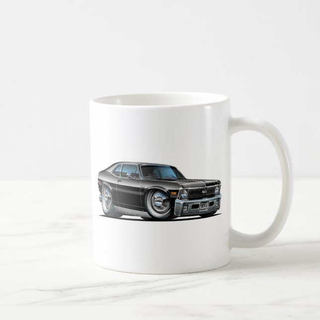 Chevy Nova Black Car Coffee Mug (Right)