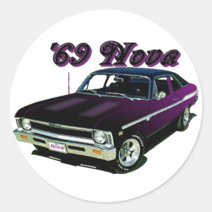 Chevy:  Nova Classic Round Sticker