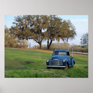 Chevy Pickup Truck Chevrolet Country Truck Photo Poster