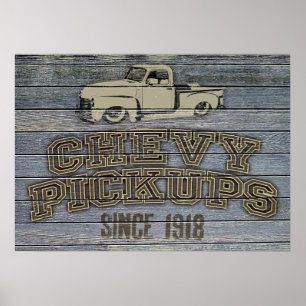 Chevy Pickups Poster