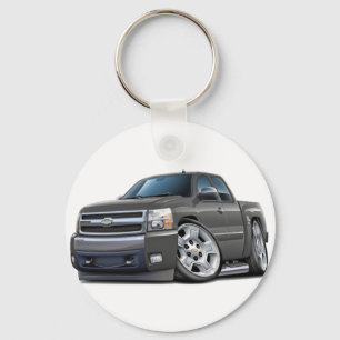 Chevy Silverado Grey Extended Cab Key Ring
