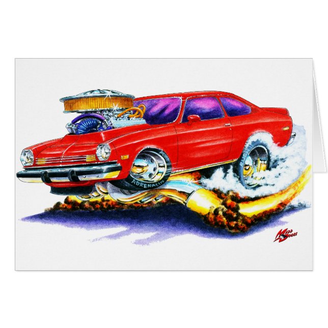 Chevy Vega Red Car (Front Horizontal)