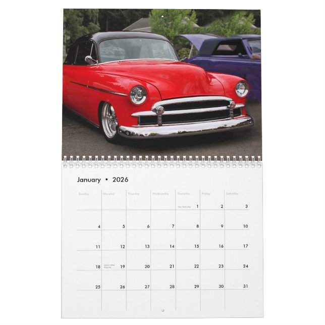 Chevys of the 50's calendar (Jan 2026)