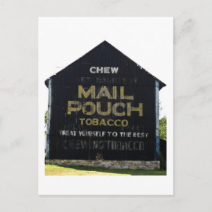 Chew Mail Pouch Tobacco Barn - Original Photo Postcard