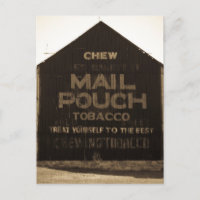 Chew Mail Pouch Tobacco Barn - Sepia Finish