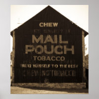 Chew Mail Pouch Tobacco Barn Sepia