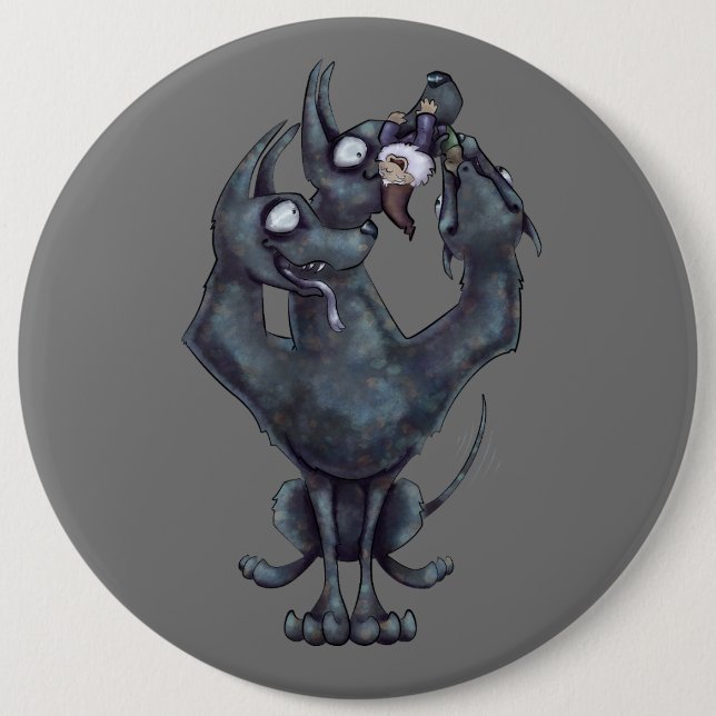 Chew Toy 6 Cm Round Badge (Front)