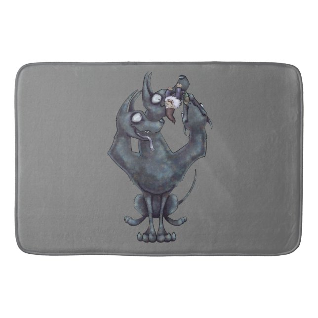 Chew Toy Bath Mat (Front)