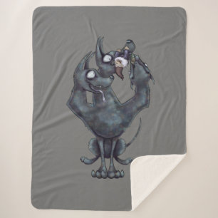 Chew Toy Sherpa Blanket