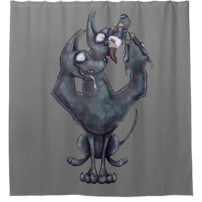 Chew Toy Shower Curtain (Front)
