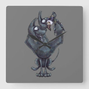 Chew Toy Square Wall Clock