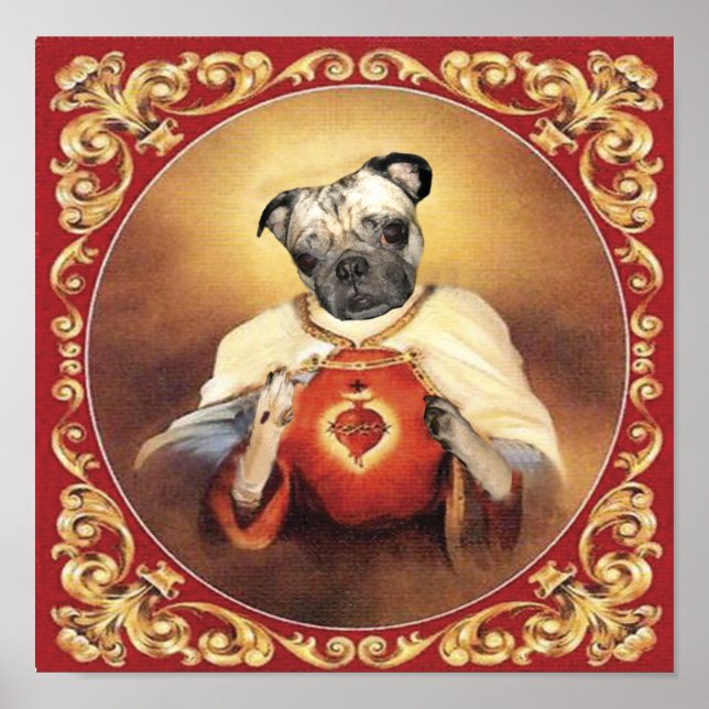 Chewie Sacred Heart Painting Poster (Front)