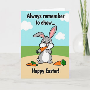 Chewing Critter Easter Card