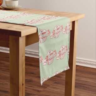 Chewing gum funny tuna fish flavour short table runner