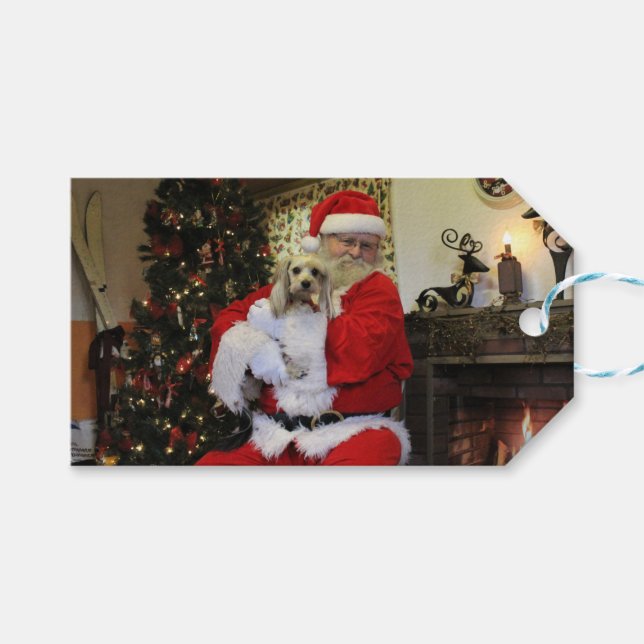 Chewy and Santa Gift Tags (Front (Horizontal))